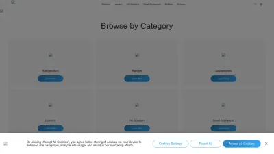 Screenshot of Midea.com