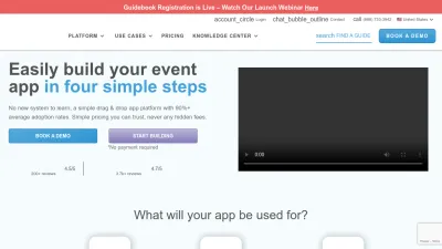 Screenshot of Guidebook.com