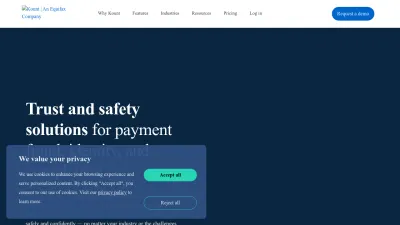 Screenshot preview of kount.com