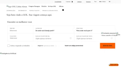 Screenshot preview of voegol.com.br