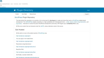 Screenshot of Plugins.trac.wordpress.org