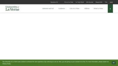 Screenshot of Laverne.edu