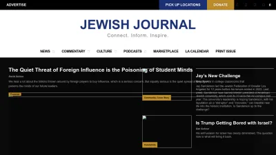 Screenshot of Jewishjournal.com