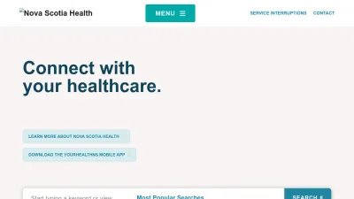 Screenshot of Nshealth.ca