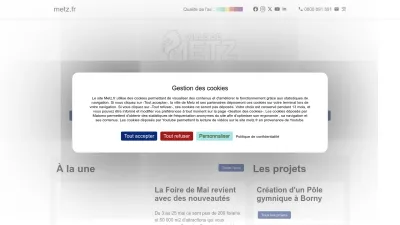 Screenshot of Metz.fr