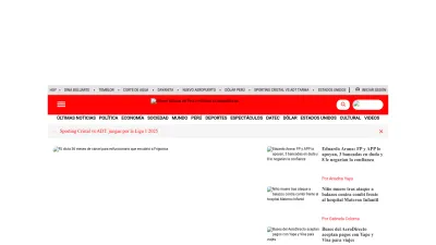 Screenshot of Larepublica.pe