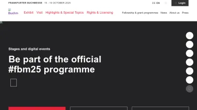 Screenshot of Buchmesse.de