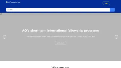 Screenshot of Aofoundation.org