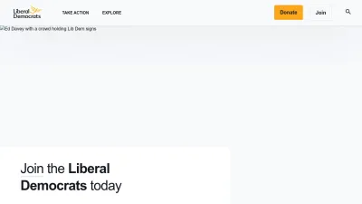 Screenshot of Libdems.org.uk