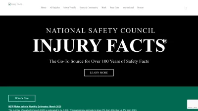 Screenshot of Injuryfacts.nsc.org