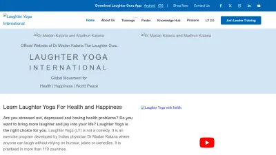 Screenshot of Laughteryoga.org