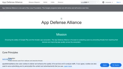 Screenshot of Appdefensealliance.dev