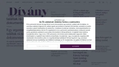 Screenshot preview of divany.hu