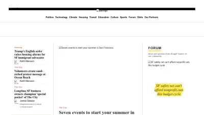 Screenshot of Sfexaminer.com