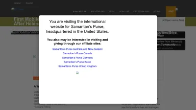 Screenshot of Samaritanspurse.org