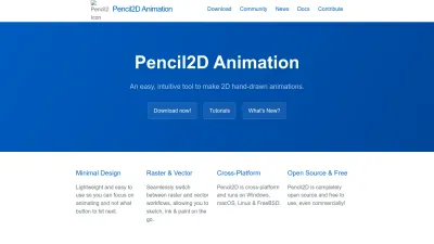 Screenshot of Pencil2d.org