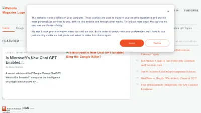 Screenshot of Websitemagazine.com