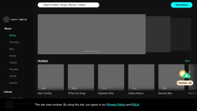 Screenshot preview of boomplay.com