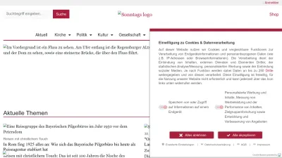 Screenshot preview of sonntagsblatt.de