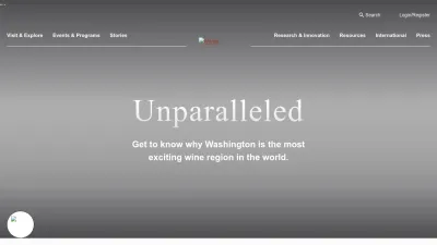 Screenshot of Washingtonwine.org