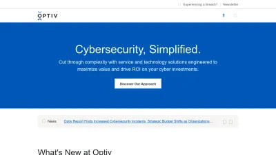 Screenshot of Optiv.com