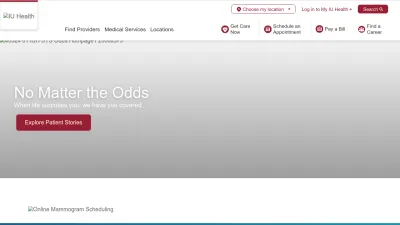 Screenshot of Iuhealth.org