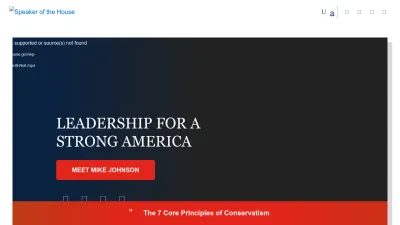 Screenshot of Speaker.gov