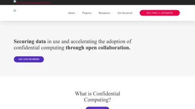 Screenshot of Confidentialcomputing.io