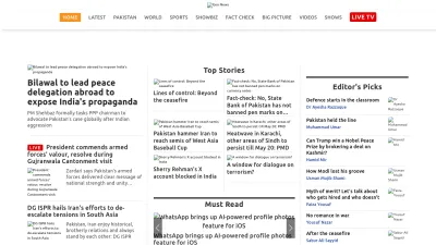 Screenshot of Geo.tv