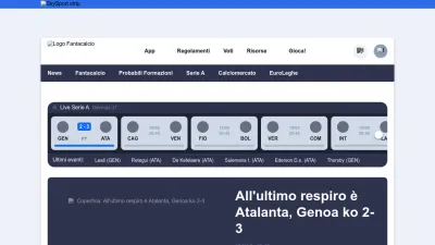 Screenshot of Fantacalcio.it