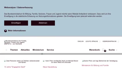 Screenshot of Bmfsfj.de