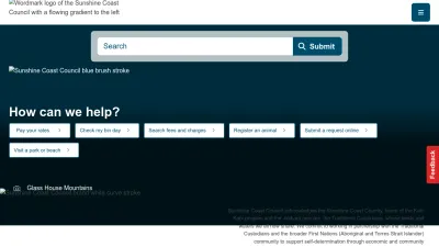 Screenshot of Sunshinecoast.qld.gov.au