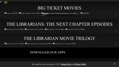 Screenshot preview of tntdrama.com