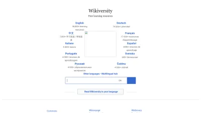 Screenshot of Wikiversity.org
