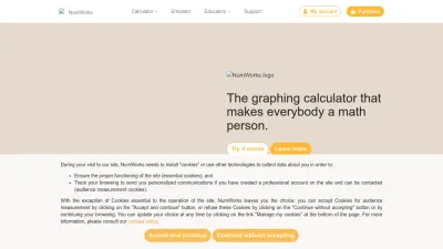 Screenshot of Numworks.com