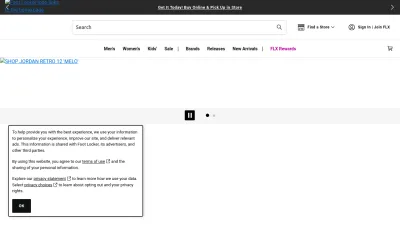 Screenshot of Footlocker.com