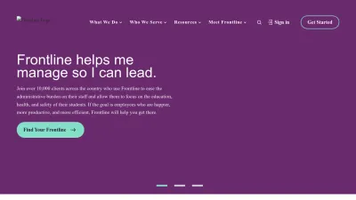 Screenshot of Frontlineeducation.com