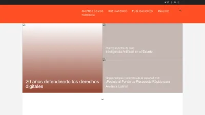 Screenshot of Derechosdigitales.org