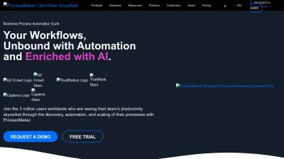 Screenshot of Processmaker.com