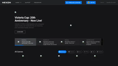 Screenshot of Nexon.com