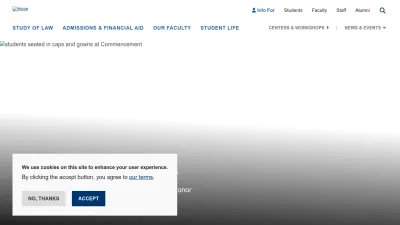 Screenshot of Law.yale.edu