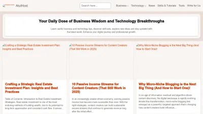 Screenshot of Atulhost.com