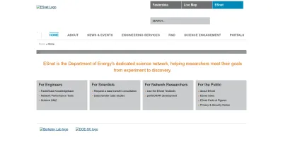 Screenshot of Es.net
