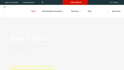 Screenshot of Gamblersanonymous.org
