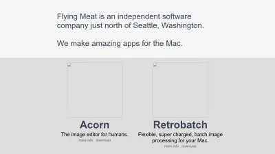 Screenshot of Flyingmeat.com