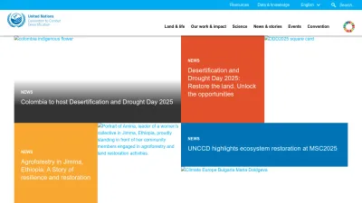 Screenshot of Unccd.int