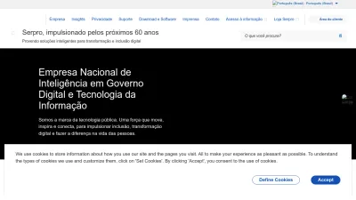 Screenshot of Serpro.gov.br