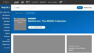 Screenshot of Wqxr.org