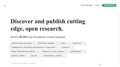Screenshot of Authorea.com