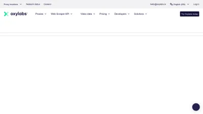 Screenshot of Oxylabs.io